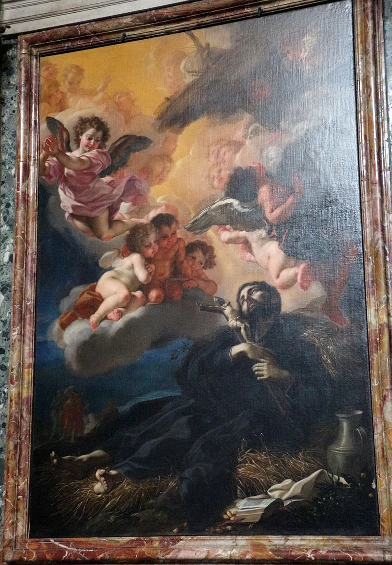 Visione di san Francesco Saverio - Chiesa di S. Andrea al Quirinale, Roma